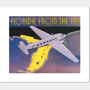 Vintage Travel Poster, Florida From the Air Posters and Art